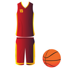 Sticker - Isolated basketball uniform on a white background, Vector illustration