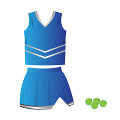 Sticker - Isolated female tennis uniform on a white background, Vector illustration