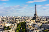 Fototapeta Paryż - Paris cityscape with Eiffel Tower. Paris, France