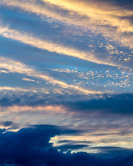 Wall Mural - Expressive clouds and sky