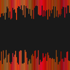 Poster - Modern background design from rounded vertical stripes - abstract vector illustration