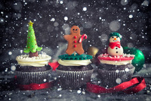 Christmas Decorative Cupcakes