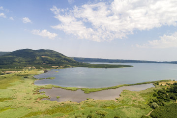 Naklejka na meble Vista aerea del lago di Vico a Viterbo