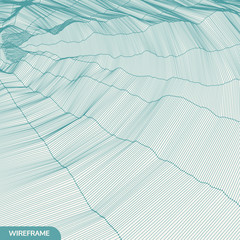 Wall Mural - network background. connection structure. wireframe polygonal vector illustration. 3d technology sty
