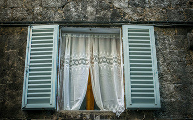 Wall Mural - Drapers and shutters