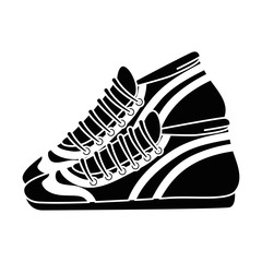 Poster - sport tennis shoes isolated icon