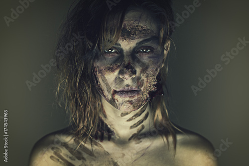 Obraz na płótnie zombie girl 2