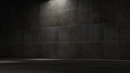 Wall Mural - Space environment, ready for comp of your characters.3D rendering