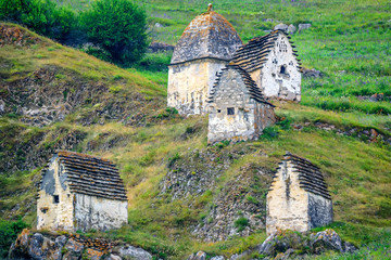 Wall Mural - Ancient Alanian necropolis in North Ossetia