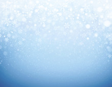 Iced Blue Winter Background