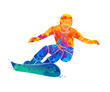 snowboarder jumping sport