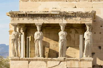 Wall Mural - the karyatides statues