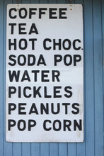Old-fashioned Concession Food Sign