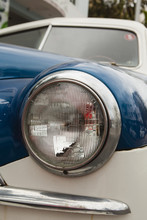 Headlight On A Classic Car