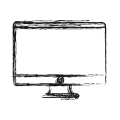 computer icon over white background vector illustration