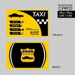 Poster - taxi business card