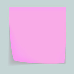 Poster - Pink memo stick concept background, realistic style
