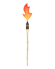Wall Mural - tiki torch icon