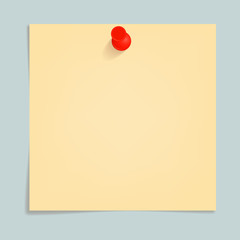 Poster - Yellow memo stick concept background, realistic style