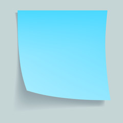 Poster - Blue memo stick concept background, realistic style