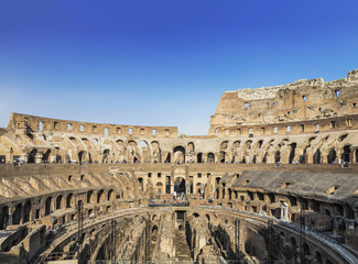 Wall Mural - View of the Colosseum inside, Rome, Italy