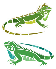 Sticker - Stylized Iguana