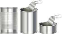 Three Different Designs Of Aluminum Cans