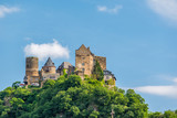 Fototapeta  - Schonburg Castle at Rhine Valley near Oberwesel, Germany.