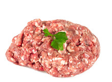 Raw Minced Meat Isolated