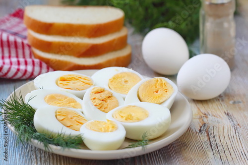 Plakat Jajka gotowane na sałatkę