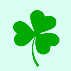 Irish holiday. Saint patricks day. Leaves clover. Vector illustration. Irish shamrock .