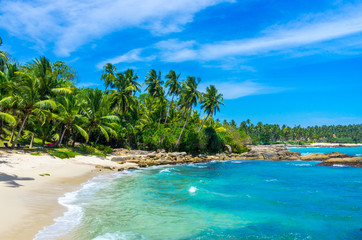 Tropical beach in Sri Lanka