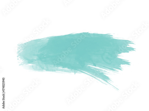 Dekoracja na wymiar  turkusowa-plama-koloru-w-akwareli