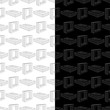 © Liudmyla - Black and white geometric prints. Set of seamless patterns