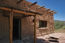 Mud Brick House In Rural Colorado, On The Plains