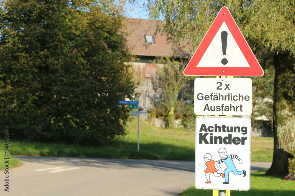 German Traffic Signs, Verschiedene Verkehrszeichen Stock Photo | Adobe