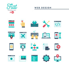 Humanitarian, peace, justice, human rights and more, flat icons set, vector illustration