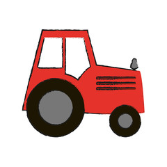 Poster - tractor farming icon image vector illustration design