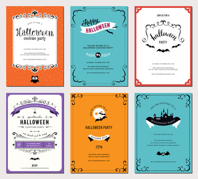 Devices Set of 6 Halloween cards.