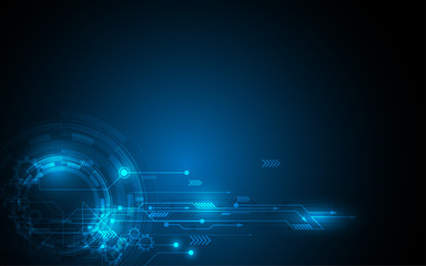 Wall Mural - abstract technology background hi-tech communication concept futuristic digital innovation backgroun