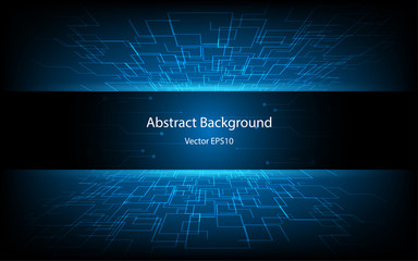 Wall Mural - futuristic technology perspective line innovation empty space background