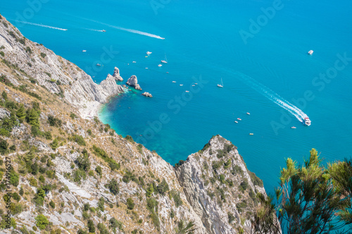 Spiaggia Delle Due Sorelle Beach Of The Two Sisters Seen