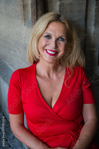 in lady mature red In lady mature red