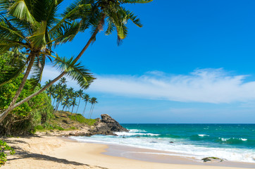 Tropical beach in Sri Lanka