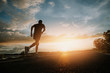 © sutadimages - The man with runner on the street be running for exercise.Run for health concept.