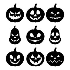 Wall Mural - Jack-o-lantern pumpkin illustration