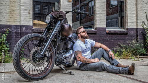 Zdjęcie XXL Motorcycle Man Biker