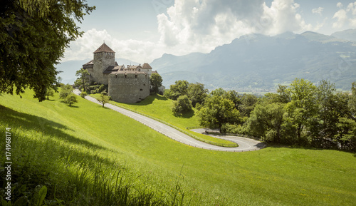 Plakat Zamek królewski w Vaduz, Liechtenstein