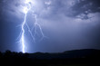 canvas print picture - lightning storm