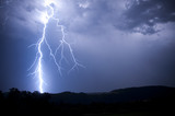 Fototapeta Góry - lightning storm